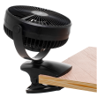 Adler Rechargeable Clip-on Desk Fan | AD 7342 | Table Fan | Black | Diameter 15.5 cm | Number of spe