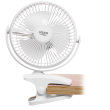 Adler Rechargeable Clip-on Desk Fan | AD 7342 | Table Fan | White | Diameter 15.5 cm | Number of spe