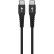 Goobay USB-C Supersoft Textile Cable with Metal Plugs | 73954