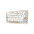 Asus Marshmallow KW100 | Keyboard | Wireless | US International | Oat Milk | Bluetooth