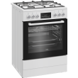 BEKO Cooker | FBM62330GWDTN | Hob type Gas | Oven type Electric | White | Width 60 cm | Grilling | L