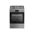 BEKO Cooker | FBMA61330GXDT | Hob type Gas | Oven type Electric | Stainless Steel | Width 60 cm | Gr