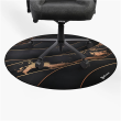 Arozzi Zona Round Floor Pad | Black/Gold