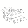 CATA Hood | TFH 6830 GBK | Telescopic | Energy efficiency class A+++ | Width 60 cm | 795 m³/h | Elec
