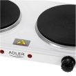 Adler Hot Plate | AD 6520 | Number of burners/cooking zones 2 | White | Electric