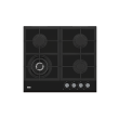 BEKO Hob | HILW64235S | Gas | Number of burners/cooking zones 4 | Rotary knobs | Black