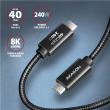 AXAGON NewGEN+ USB-C to USB-C 4 Gen 3×2/240 W cable