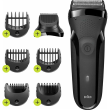 Braun Shaver | 300BT Series 3 | Operating time (max) 30 min | NiMH | Black