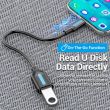 CABLE USB3.1C MALE TO A FEMALE/0.15M BLACK CCVBB VENTION