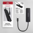 I/O HUB USB-C TRAVEL/0.19M HUE-C2C AXAGON