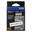 Brother TZe-S131 (TZeS131) Ženklinimo juostelė, Strong Adhesive, Black on Clear, 12mm 8m