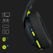 Logitech G435 LIGHTSPEED Belaidės žaidimų ausinės, Black and Neon Yellow