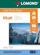 Lomond Photo Inkjet Paper Matte 180 g/m2 A4, 50 sheets