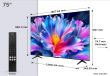 TCL 75 " 4K Ultra HD 3840 x 2160 pixels