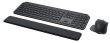 Belaidė klaviatūra ir pelė + Atrama riešui Logitech MX Keys Combo for Business Gen 2, Graphite