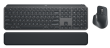 Belaidė klaviatūra ir pelė + Atrama riešui Logitech MX Keys Combo for Business Gen 2, Graphite
