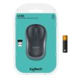 Logitech M185 Belaidė pelė, RF Wireless, 1000 DPI, Juoda/Pilka