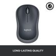 Logitech M185 Belaidė pelė, RF Wireless, 1000 DPI, Juoda/Pilka