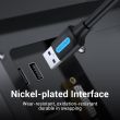 CABLE USB3.0 MALE TO MALE/2M BLACK CONBH VENTION
