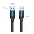 CABLE USB3.0 MALE TO MALE/2M BLACK CONBH VENTION