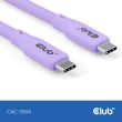 CABLE USB-C TO USB-C 2M/M/M PURPLE CAC-3004 CLUB3D
