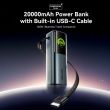 POWER BANK USB 20000MAH 165W/GRAY TFT DISPLAY FKFH0 VENTION