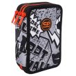 Forminis trijų skyrių penalas su priedais CoolPack Jumper 3 Grey Ball
