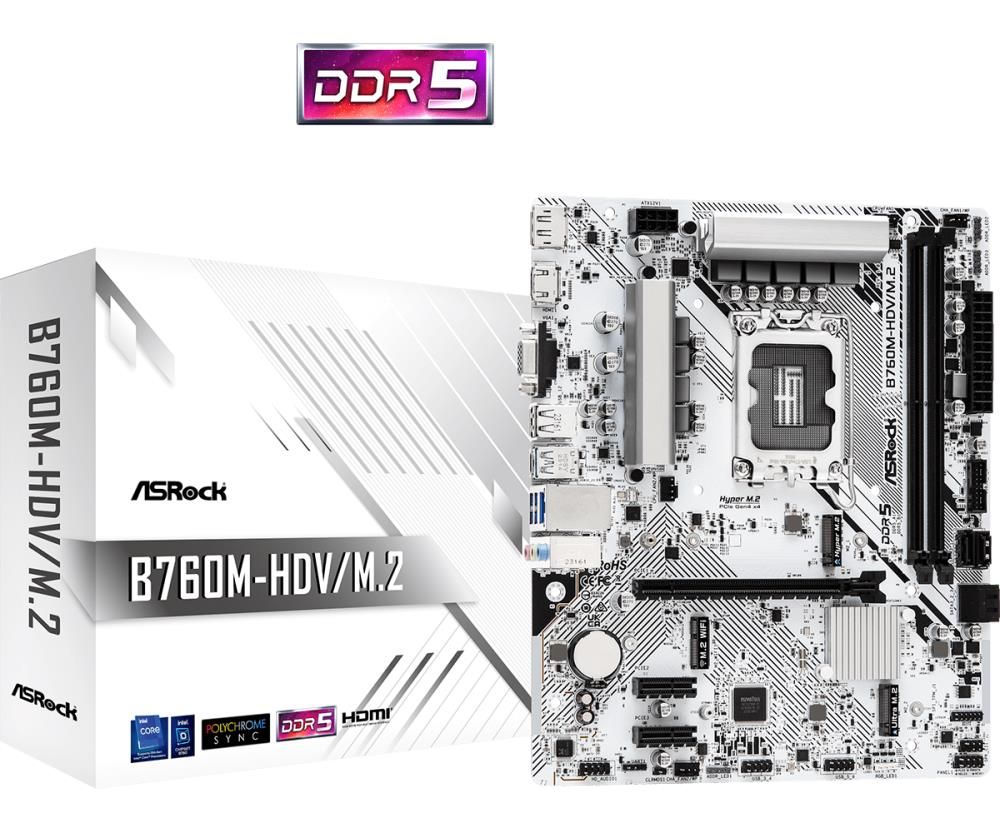 ASROCK Intel B760 Express LGA1700 Micro-ATX