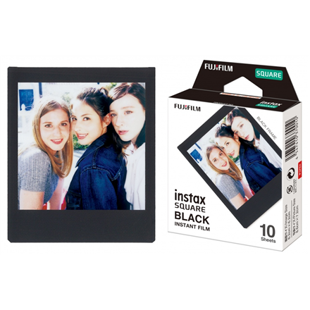 Fujifilm Instax Square Instant Film Black Quantity 10
