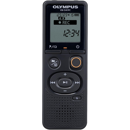 Olympus Digital Voice Recorder (OM branded) VN-541PC Segment display 1.39' WMA Black