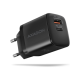 AXAGON Sil wallcharger 2x port (USB-A + USB-C), 30W ACU-PQ30