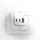 AXAGON GaN wallcharger 3x port (USB-A + 2x USB-C), PD3.0 ACU-DPQ65W – 2