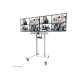 Neomounts Floor stand ADM-875WH2 Dual screen adapter Adjustable Height 42-65" – 2