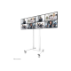 Neomounts Floor stand ADM-875WH2 Dual screen adapter Adjustable Height 42-65" – 4