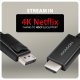 AXAGON Active cable RVD-HI20C2 DisplayPort to HDMI 1.8 m – 2