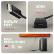 AXAGON Active adapter RVD-HI20N DisplayPort to HDMI 0.15 m – 5