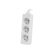 Lanberg Cable Power Strip, 3X French Outlets Quality-Grade Copper, 1.5 m