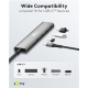 Goobay Slim 4-Port USB Hub USB-C to USB-C 5 Gbit/s – 6