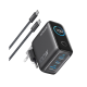 Anker Charger (100W 3 Ports Smart Display) with USB-C Cable