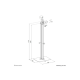 Neomounts Floor stand Tilt, Rotate FL15-627BL1 – 5