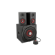 GENESIS Helium 610BT Computer Speakers, Wired, Bluetooth, Black Red/Black – 4