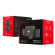 GENESIS Helium 610BT Computer Speakers, Wired, Bluetooth, Black Red/Black – 5