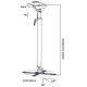 Sunne Ceiling mount Projector Mounts PRO300XL2 Adjustable Length, Tilt, Swivel, – 2