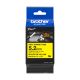 Brother HSe-611E (HSe611E) Heat Shrink Tube Ženklinimo juostelė, Black on Yellow, 5.2mm 1.5m