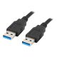 LANBERG cable USB-A M/M 3.0 1.8m black – 2