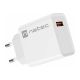 NATEC USB Charger Ribera USB-A 18W white