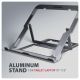 NB ACC STAND 10"-17.3"/ALUMINUM GREY STND-LAG AXAGON