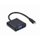 I/O ADAPTER USB-C TO VGA/A-CM-VGAF-01 GEMBIRD