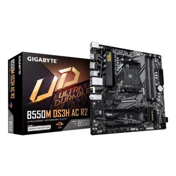 Mainboard GIGABYTE AMD B550 micro ATX 4xSlots GIGABYTE B550M DS3H AC R2 DDR4