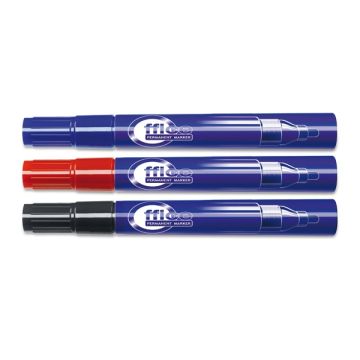 Žymeklis permanentinis Forpus, 1-5 mm, apvali galvutė, juodas  1213-001